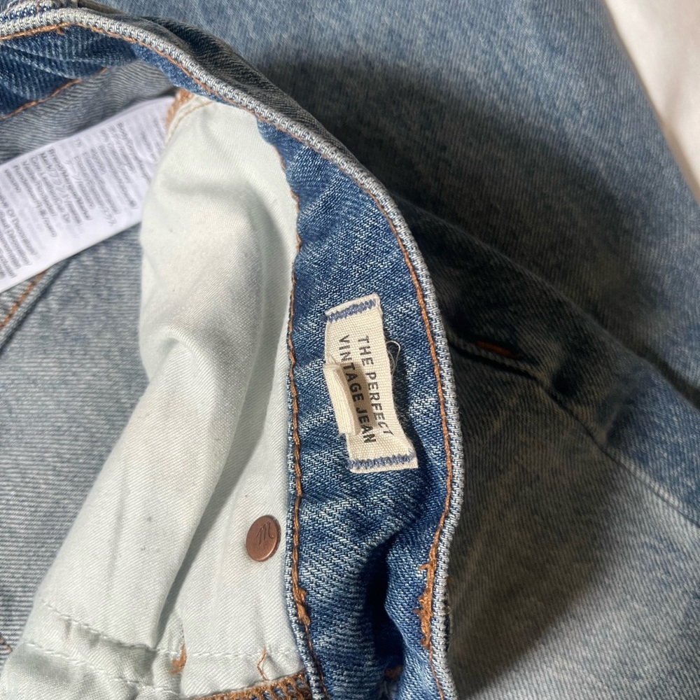 Madewell Perfect Vintage Straight Jeans Sz 27 - Picture 4 of 7